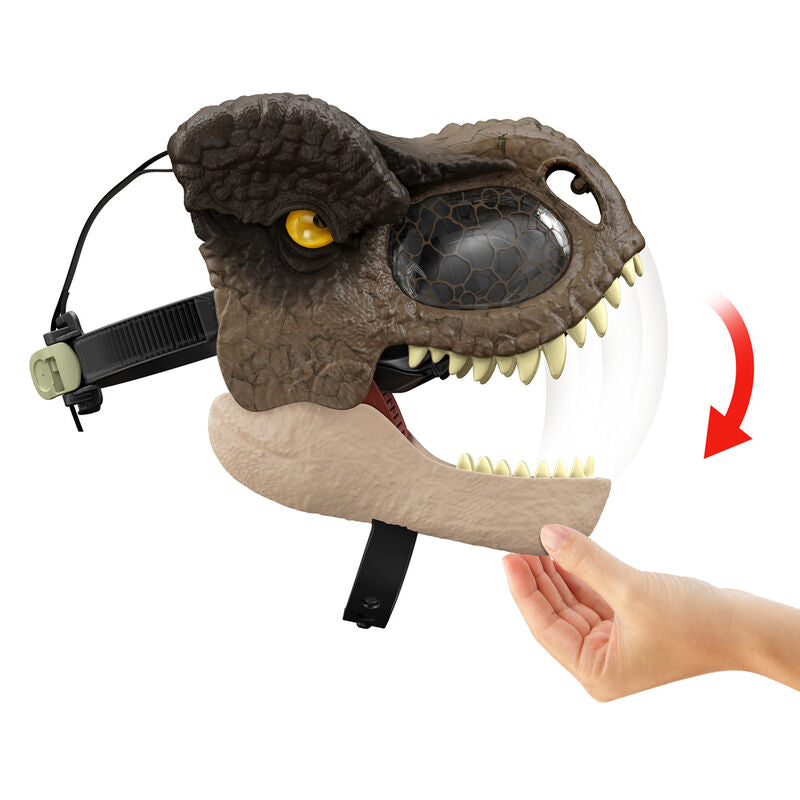 Imagen de Mascara Tyrannosaurus Rex Jurassic World parte de nuestra colección en Espadas y más, sitio oficial.