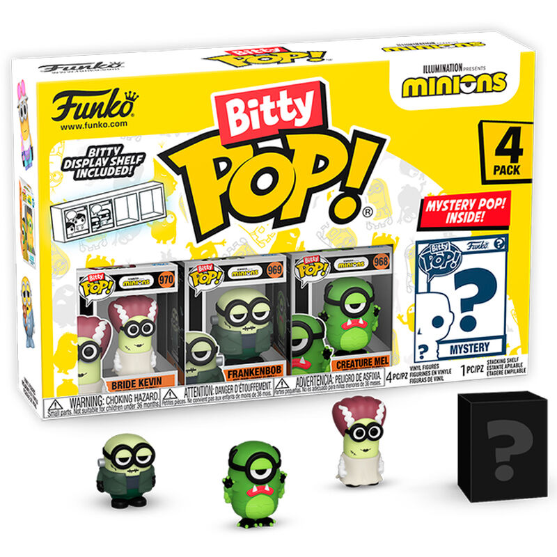 Imagen 1 de Blister 4 Figuras Bitty Pop Minions Series 2