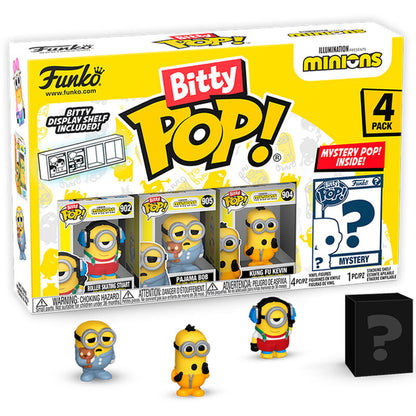 Imagen 1 de Blister 4 Figuras Bitty Pop Minions Series 3