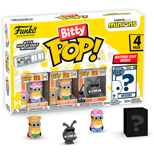 Imagen 1 de Blister 4 Figuras Bitty Pop Minions Series 4