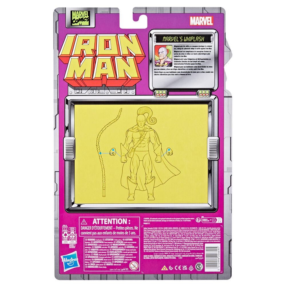 Imagen 8 de Figura Marvel Whiplash Iron Man Marvel 15Cm