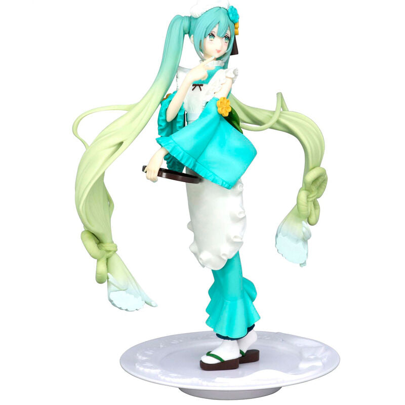 Imagen de Figura Hatsune Miku Matcha Green Tea Parfait Mint Hatsune Miku 21Cm parte de nuestra colección en Espadas y más, sitio oficial.