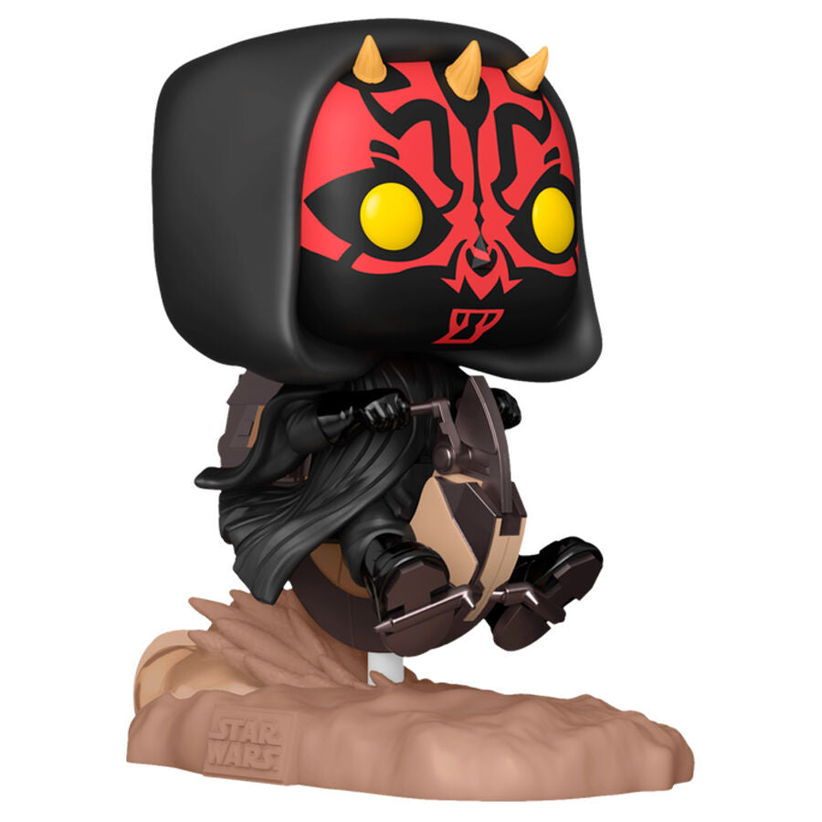 Imagen 1 de Figura Pop Rides Deluxe Star Wars Darth Maul On Bloodfin Speeder