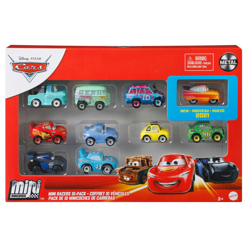 Imagen 1 - Blister 10 Coches Cars Disney Pixar Surtido