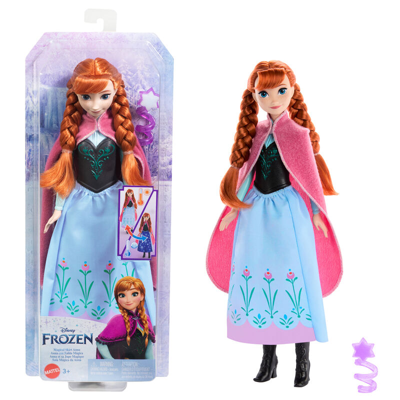 Imagen 2 - Muñeca Anna Falda Magica Frozen Disney