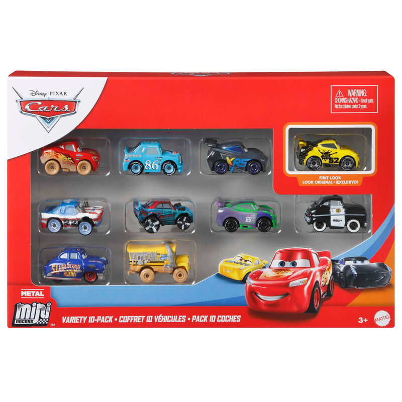 Imagen 6 - Blister 10 Coches Cars Disney Pixar Surtido