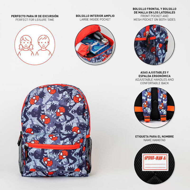 Imagen 4 de Mochila Spiderman Marvel 33Cm