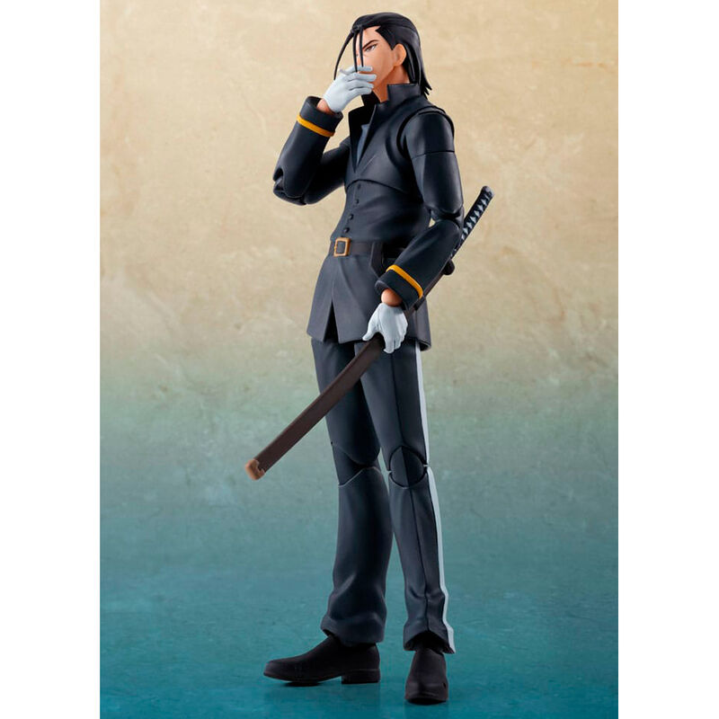 Imagen de Figura S.h. Figuarts Hajime Saito Rurouni Kenshin: Meiji Swordsman Romantic Story 16,5Cm parte de nuestra colección en Espadas y más, sitio oficial.