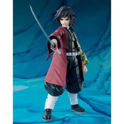 Imagen 3 de Figura S.H. Figuarts Giyu Tomioka Demon Slayer: Kimetsu No Yaiba 15Cm