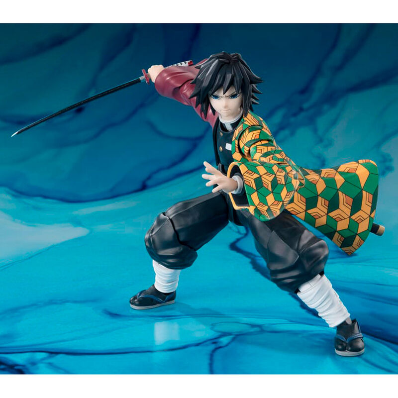 Imagen 5 - Figura S.h. Figuarts Giyu Tomioka Demon Slayer: Kimetsu No Yaiba 15Cm