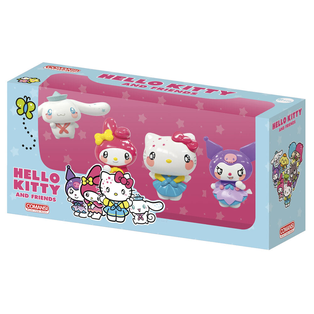 Imagen 1 de Blister 4 Figuras Hello Kitty Friends