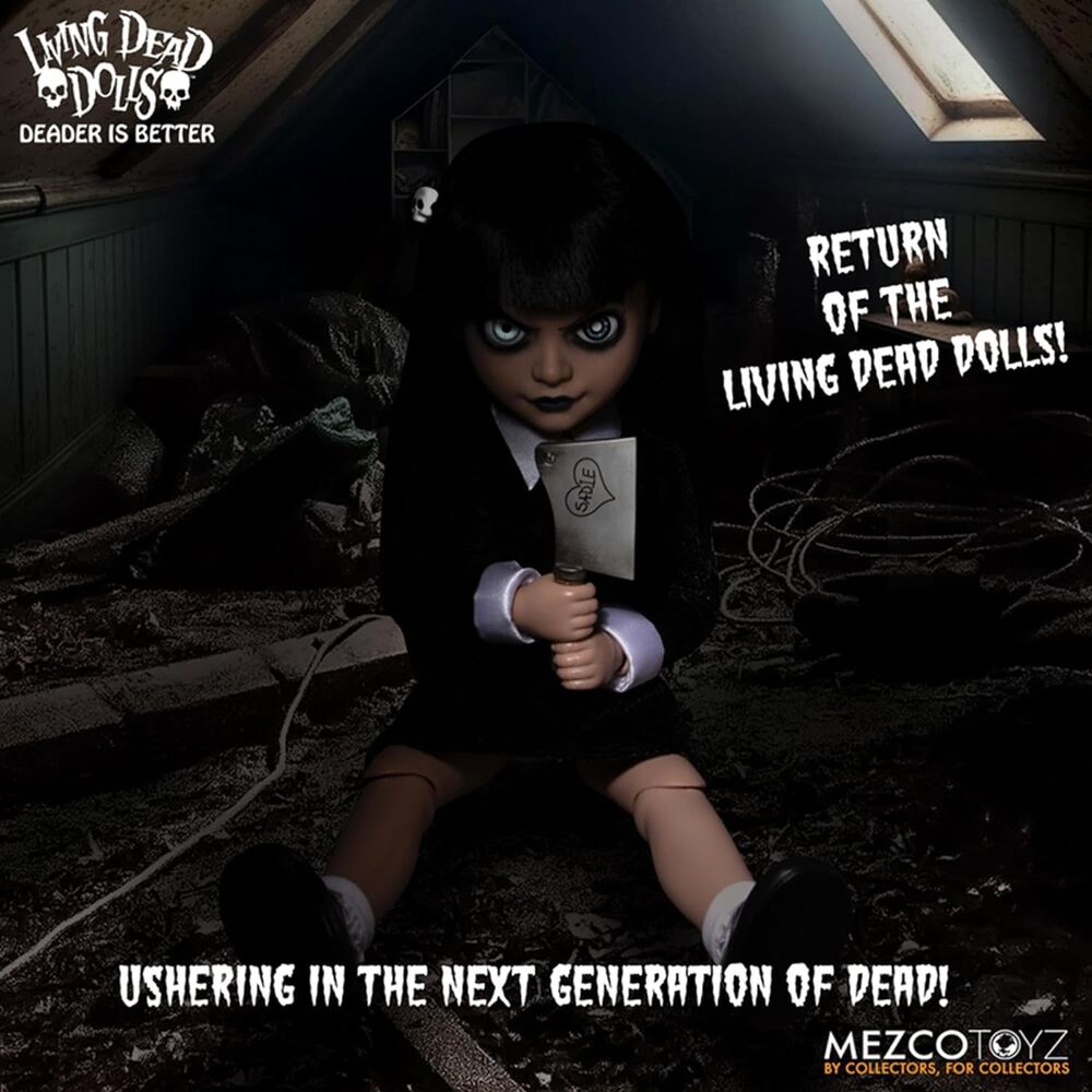 Imagen de Muñeca Sadie The Living Dead Dolls 25Cm parte de nuestra colección en Espadas y más, sitio oficial.