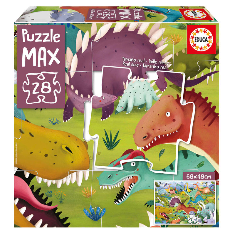 Imagen 1 de Puzzle Max Dinosaurios 28Pzs