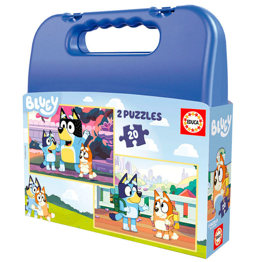 Imagen 1 de Puzzle Maleta Bluey 2X20pzs