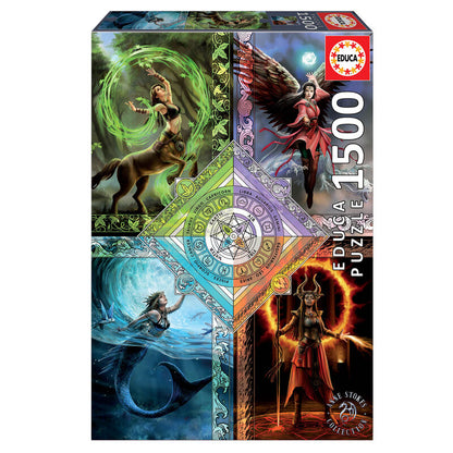 Imagen 1 de Puzzle Elemental Magic Star Chart, Anne Stokes 1500Pzs