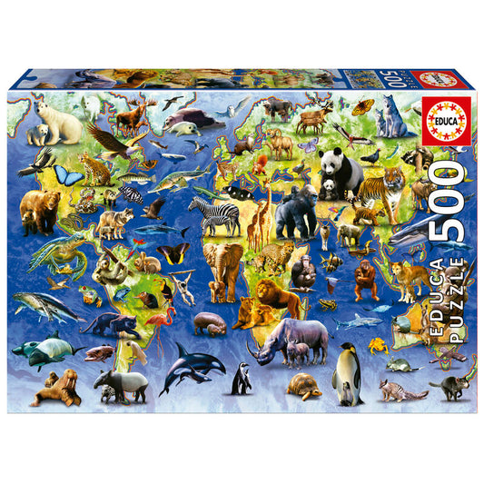 Imagen 1 de Puzzle Especies En Peligro De Extincion 500Pzs
