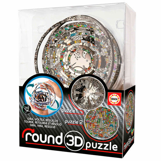 Imagen 1 de Puzzle Round 3D Charles Fazzino