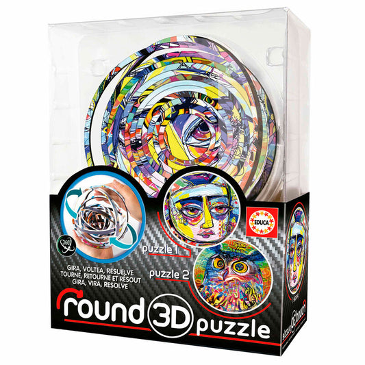 Imagen 1 de Puzzle Round 3D Abstract