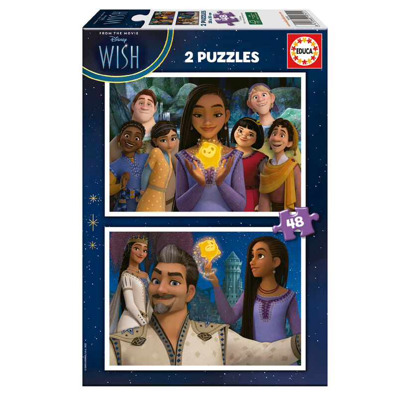 Imagen 1 de Puzzle Wish Disney 2X48pzs