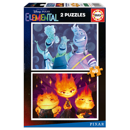 Imagen 1 de Puzzle Elemental Disney 2X48pzs