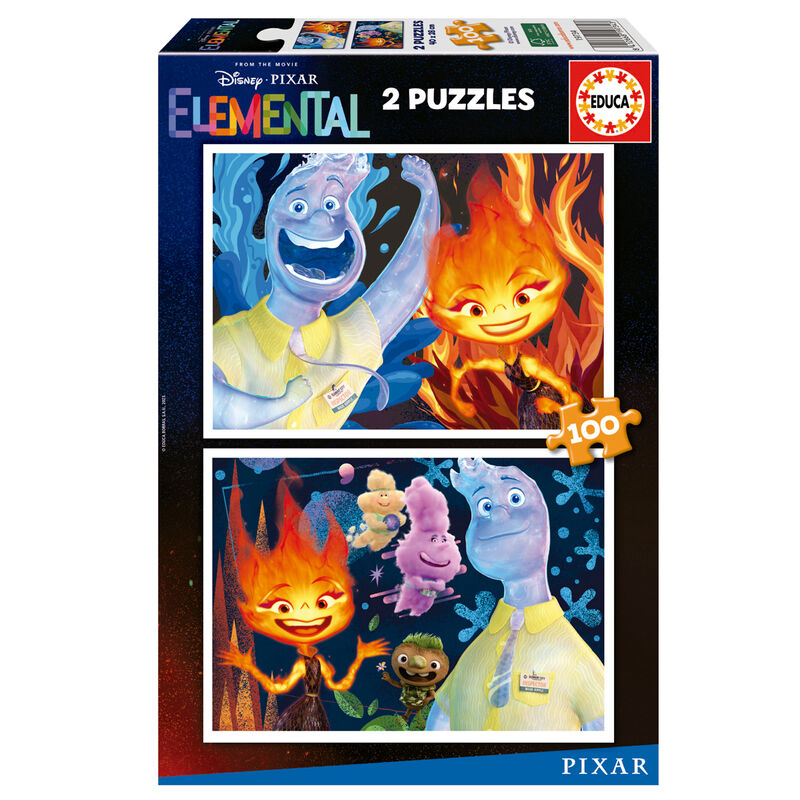 Imagen 1 de Puzzle Elemental Disney 2X100pzs