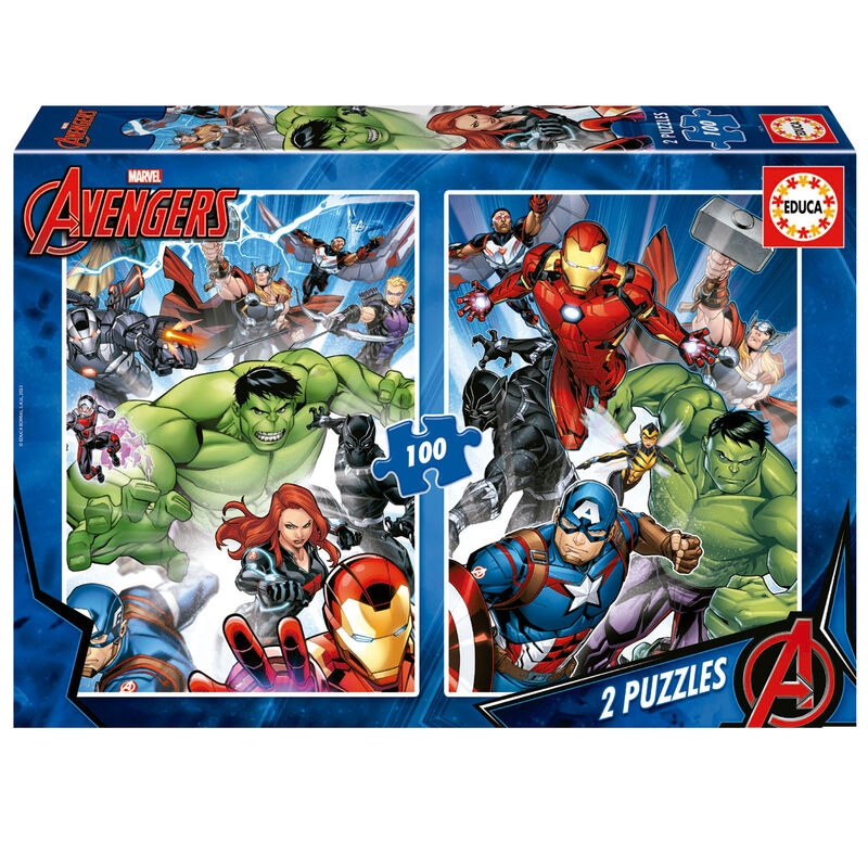 Imagen 1 de Puzzle Vengadores Avengers Marvel 2X100pzs