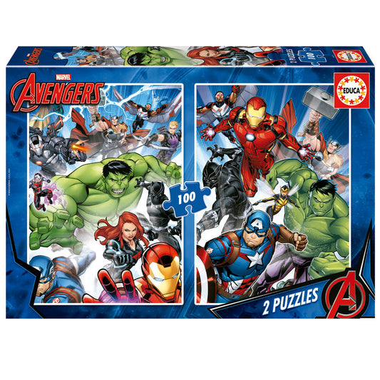 Imagen 1 de Puzzle Vengadores Avengers Marvel 2X100pzs