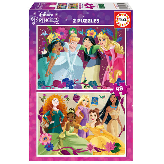 Imagen 1 de Puzzle Princesas Disney 2X48pzs