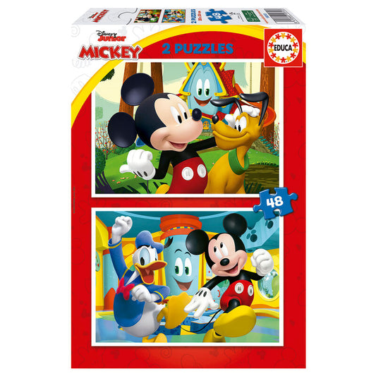 Imagen 1 de Puzzle Mickey Mouse Fun House Disney 2X48pzs