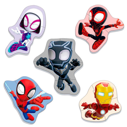 Imagen 2 de Puzzle Spidey Amazing Friends Marvel 3-5Pzs