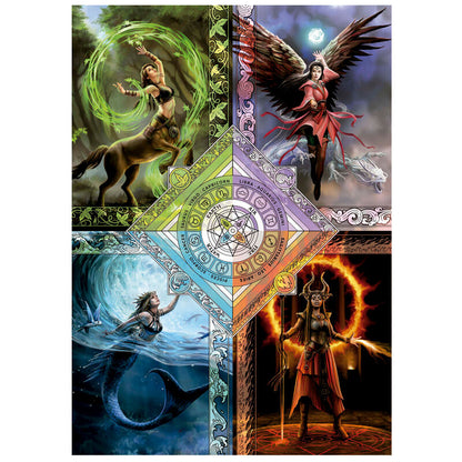 Imagen 2 de Puzzle Elemental Magic Star Chart, Anne Stokes 1500Pzs