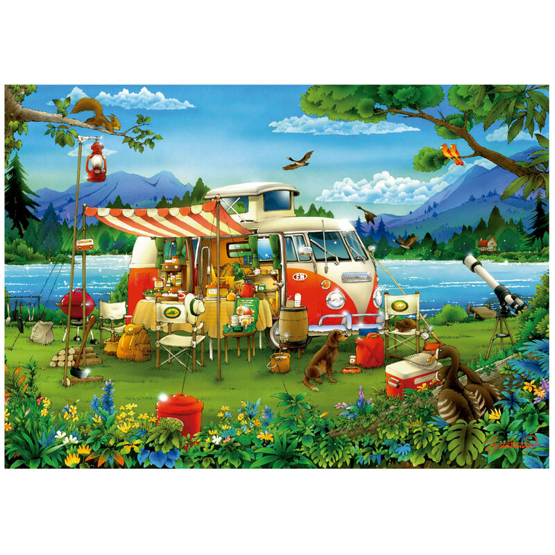 Imagen 2 de Puzzle Vacaciones En El Campo 1000Pzs