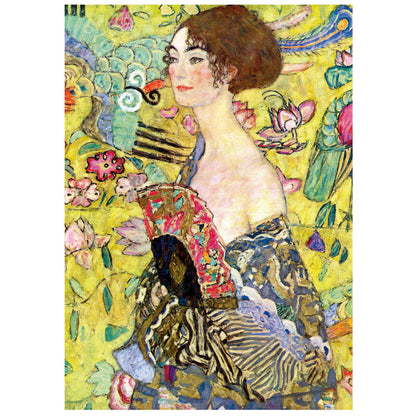 Imagen 2 de Puzzle Dama Con Abanico, Gustav Klimt 1000Pzs
