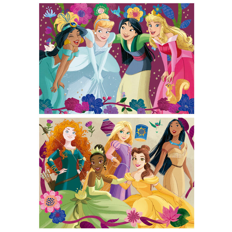 Imagen 2 de Puzzle Princesas Disney 2X48pzs