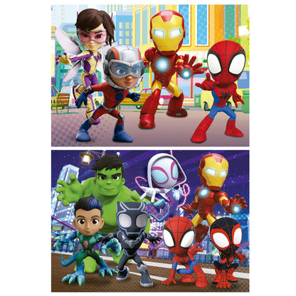 Imagen 2 de Puzzle Spidey Amazing Friends Marvel 2X48pzs