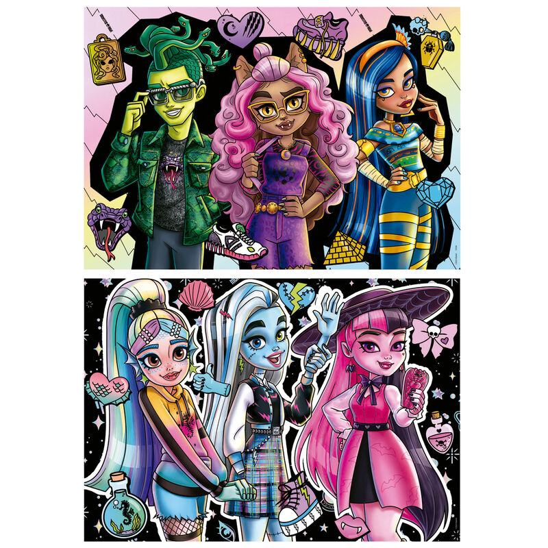 Imagen 2 de Puzzle Monster High 2X100pzs