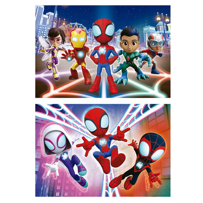 Imagen 2 de Puzzle Spidey Amazing Friends Marvel Madera 2X16pzs