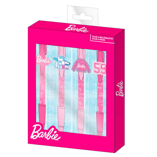 Imagen de Blister 4 Boligrafos Barbie parte de nuestra colección en Espadas y más, sitio oficial.