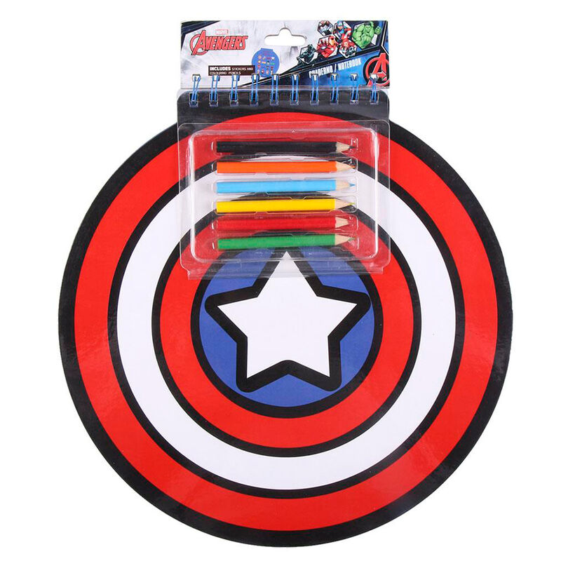 Imagen 1 - Libreta Colores Capitan America Marvel