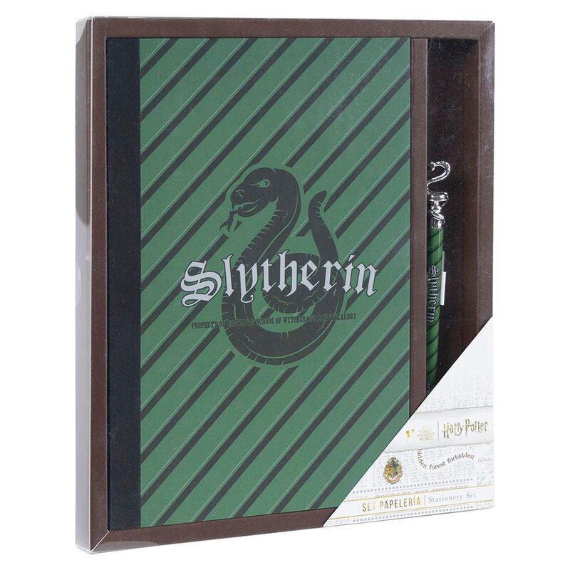 Imagen 1 - Set Cuaderno + Boligrafo Slytherin Harry Potter