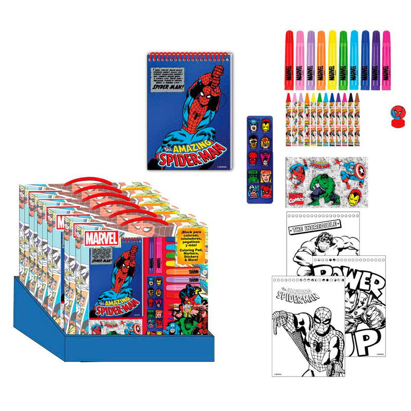 Imagen 1 - Set Papeleria Coloreable Marvel