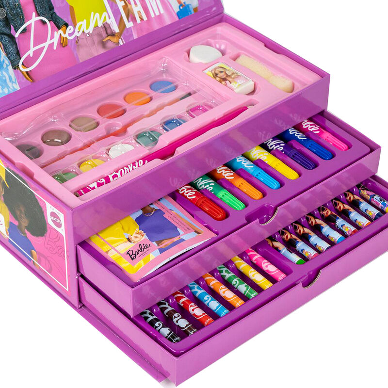 Imagen de Maletin Papeleria Coloreable Barbie parte de nuestra colección en Espadas y más, sitio oficial.