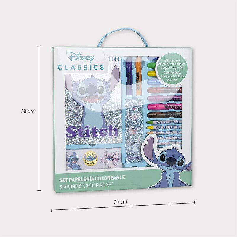 Imagen 2 de Set Papeleria Coloreable Stitch Disney