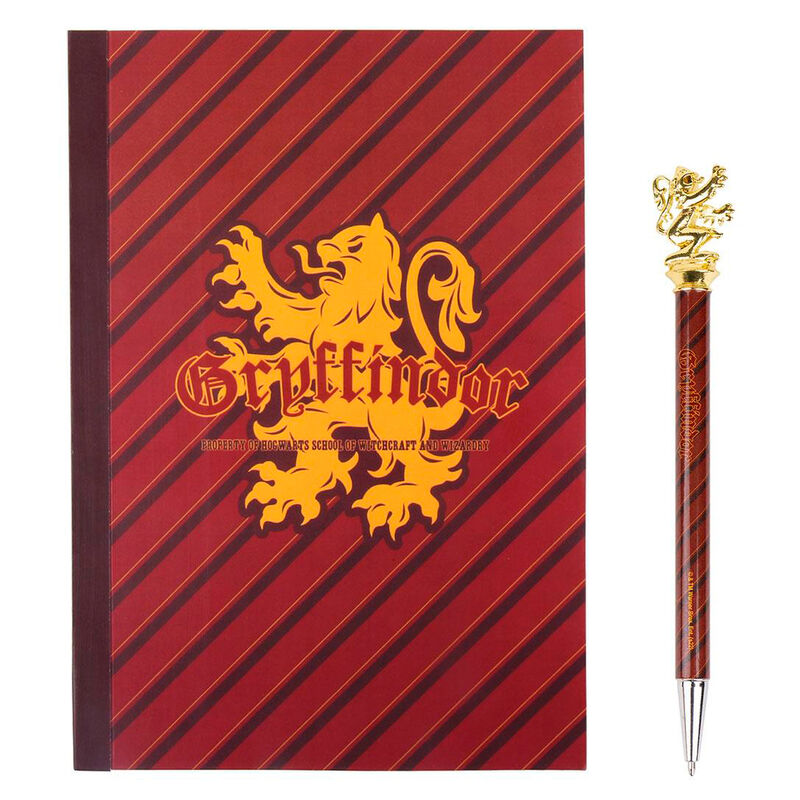 Imagen 2 - Set Cuaderno + Boligrafo Gyffindor Harry Potter