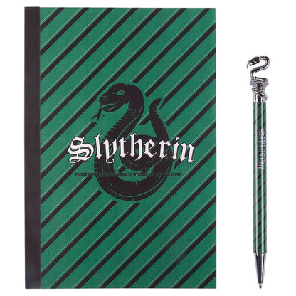 Imagen 2 - Set Cuaderno + Boligrafo Slytherin Harry Potter