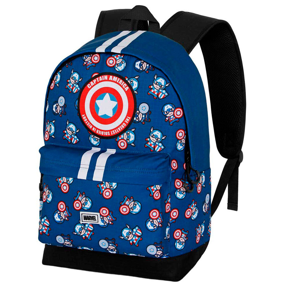 Imagen 2 de Mochila Plus Brave Capitan America Marvel 43Cm Adaptable