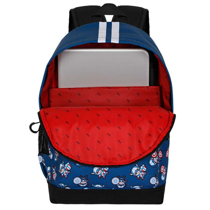 Imagen 5 de Mochila Plus Brave Capitan America Marvel 43Cm Adaptable