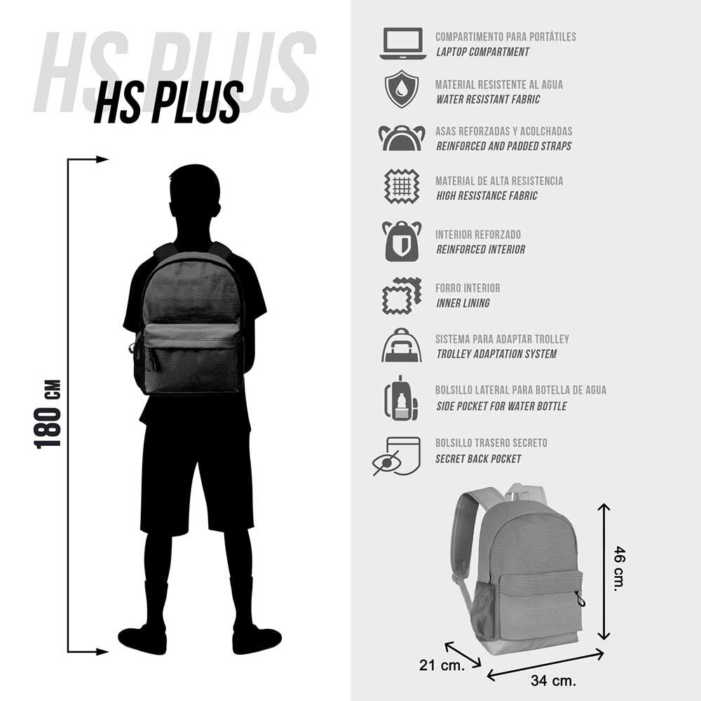 Imagen 5 - Mochila Plus Bad Deadpool Marvel 43Cm Adaptable