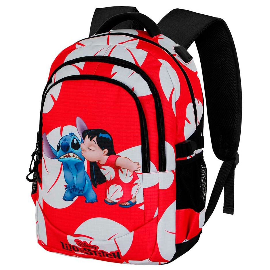 Imagen 2 de Mochila Kiss Stitch Disney 44Cm Adaptable