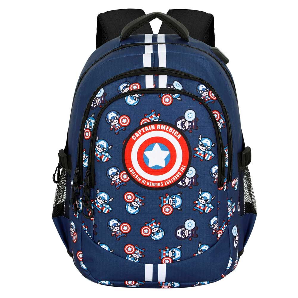 Imagen 1 - Mochila Plus Brave Capitan America Marvel 44Cm